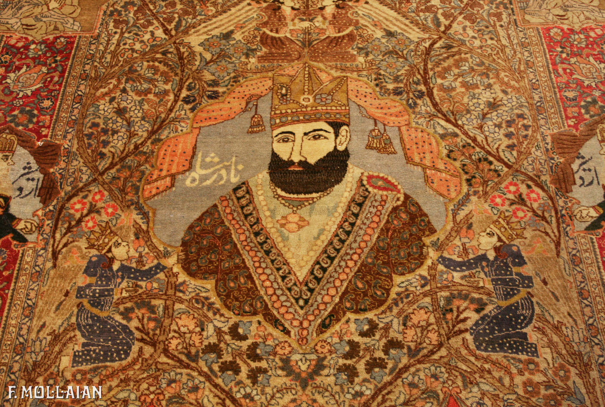 Antique Pictorial Persian Tabriz Rug n°:20982783